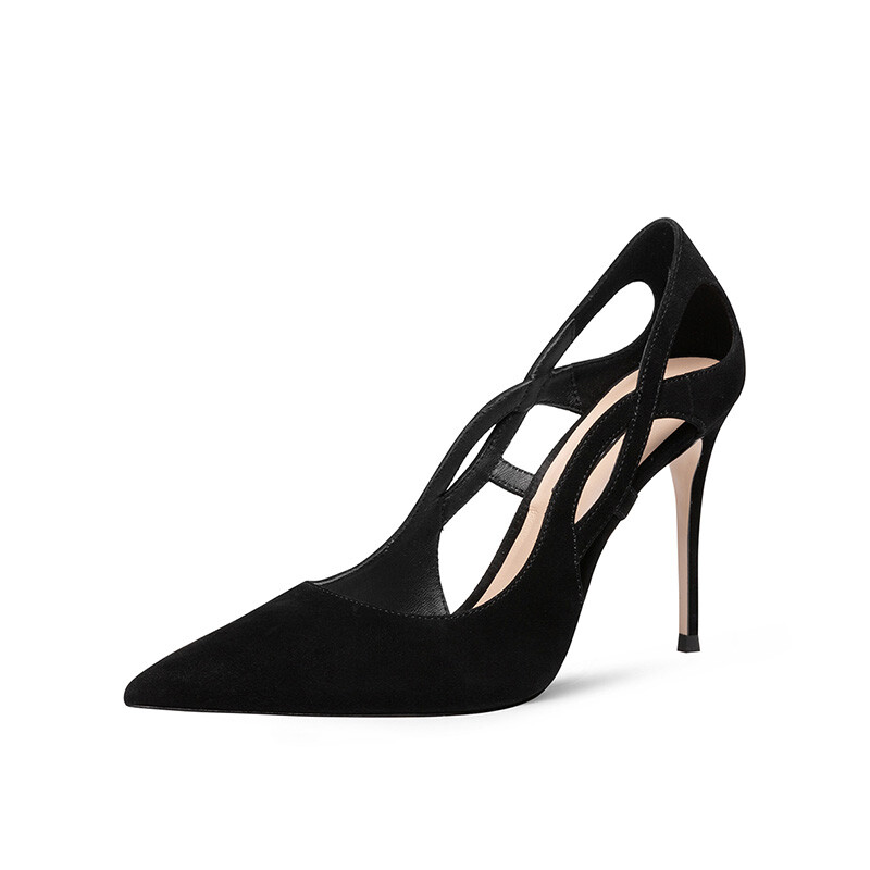 Туфли женские на высоком каблуке Jooc, цвет Sexy Black [Heel height 7cm] — фото 2