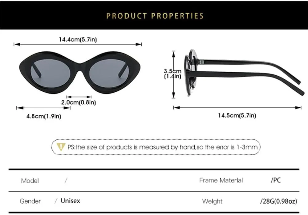 

Овальные солнцезащитные очки для женщин и мужчин, с градиентными линзами, оправа в винтажном повседневном стиле, защита от ультрафиолета UV400 VFDHN, C4