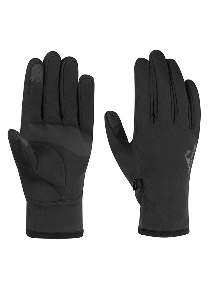 

Westfjord Перчатки-пальцы из софтшелла "Хекла" черного цвета