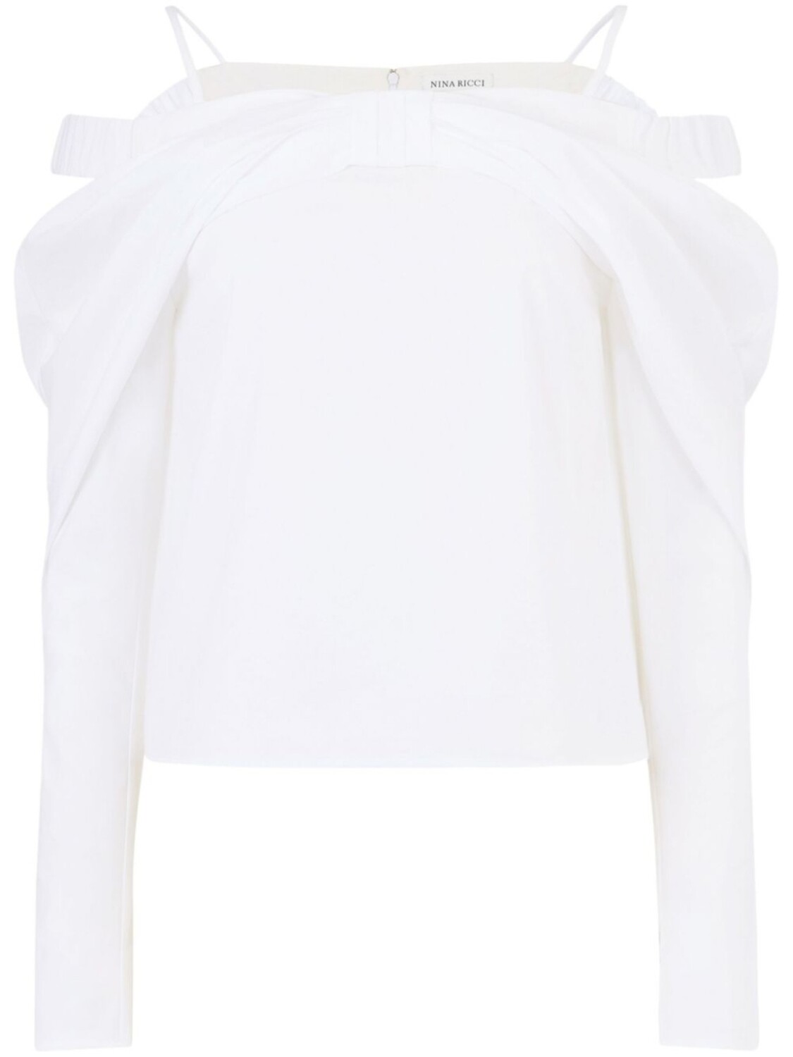 

Блузка Nina Ricci с открытыми плечами, белый