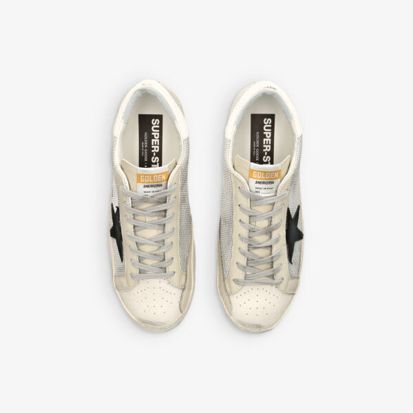 Кроссовки Superstar из кожи и сетки с аппликацией в виде звезд Golden Goose, белый — фото 2