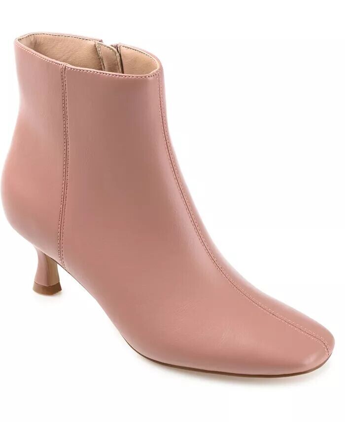Женские ботильоны Kelssa Tru Comfort на широком каблуке из пеноматериала Journee Collection, розовый