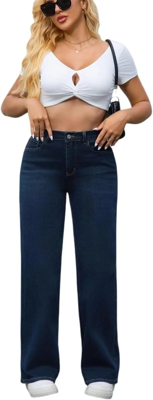 

Прямые джинсы для женщин Baggy Boyfriend Wide Leg y2k Cargo High Waist