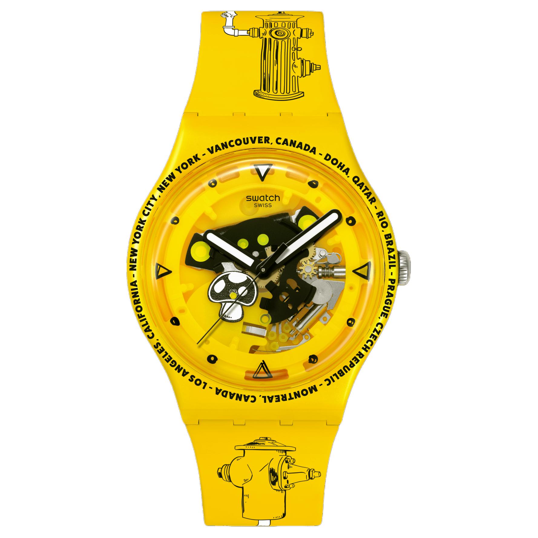

SWATCH Часы Unisex Yellow Watch SO29J101, Yellow Watch Dial