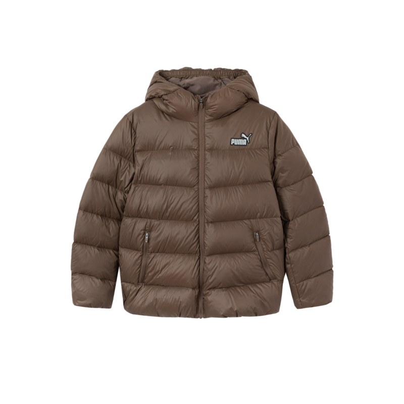 

Детская пуховая куртка PUMA, серый хаки