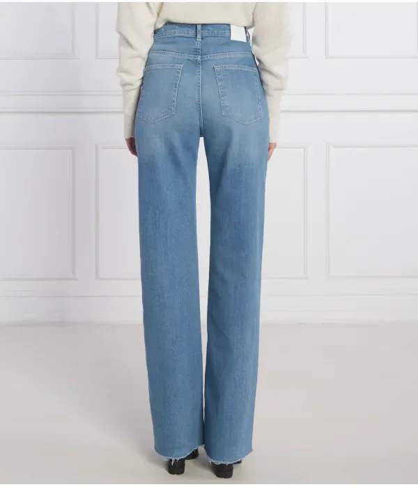 Джинсы MARLENE WIDE HR 1.1 relaxed fit Boss, синий — фото 4