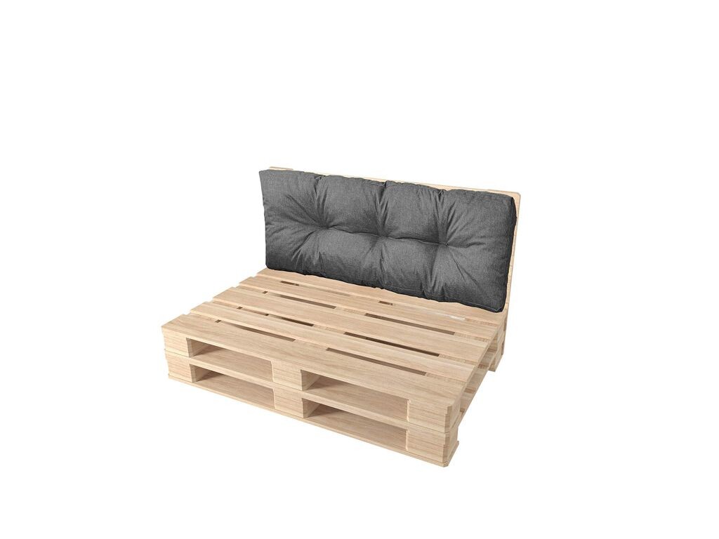 

Pillows24 - Подушка для поддонов - спинка 120x40 темно-серого цвета - водонепроницаемый материал, устойчивая к ультрафиолетовому излучению набивка для европоддонов - для внутреннего и наружного использования