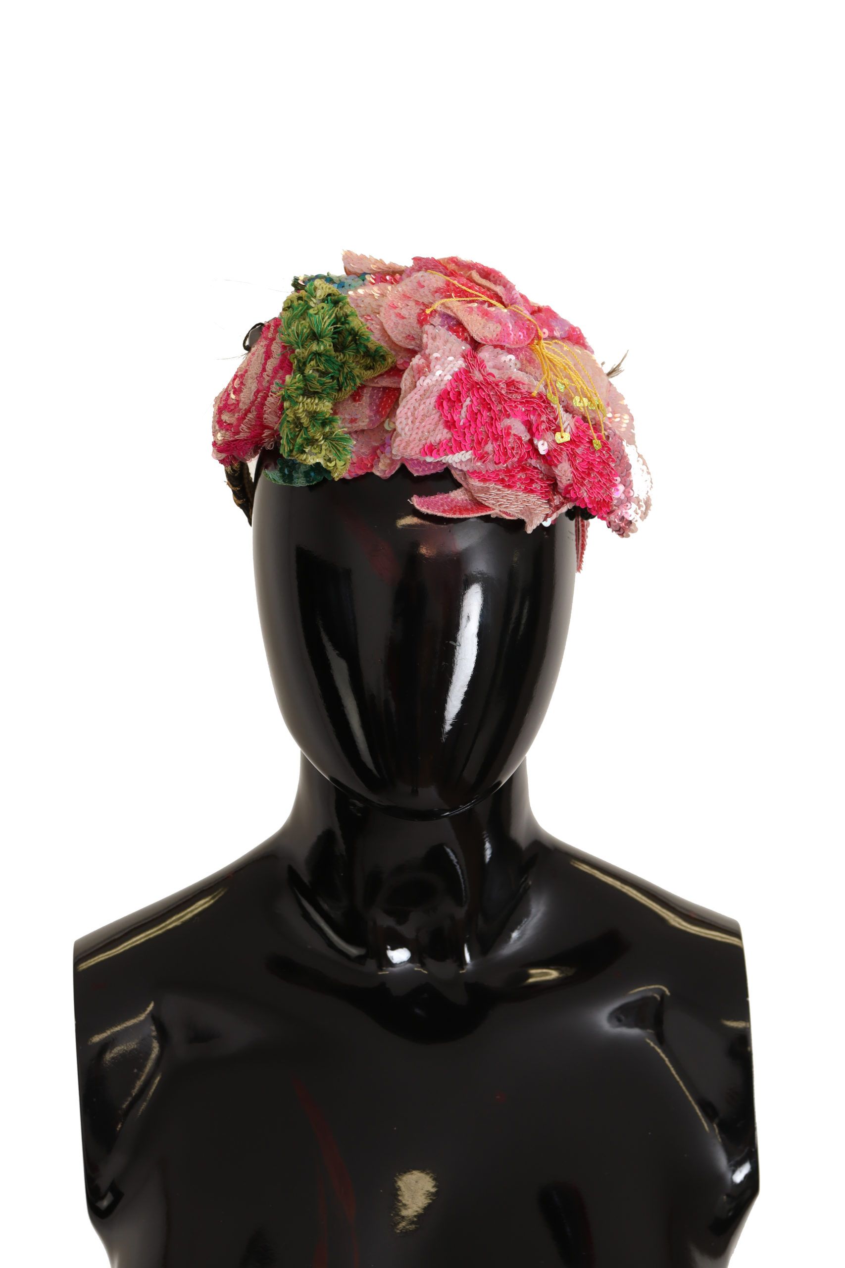 

Разноцветная диадема с пайетками на голове Dolce & Gabbana