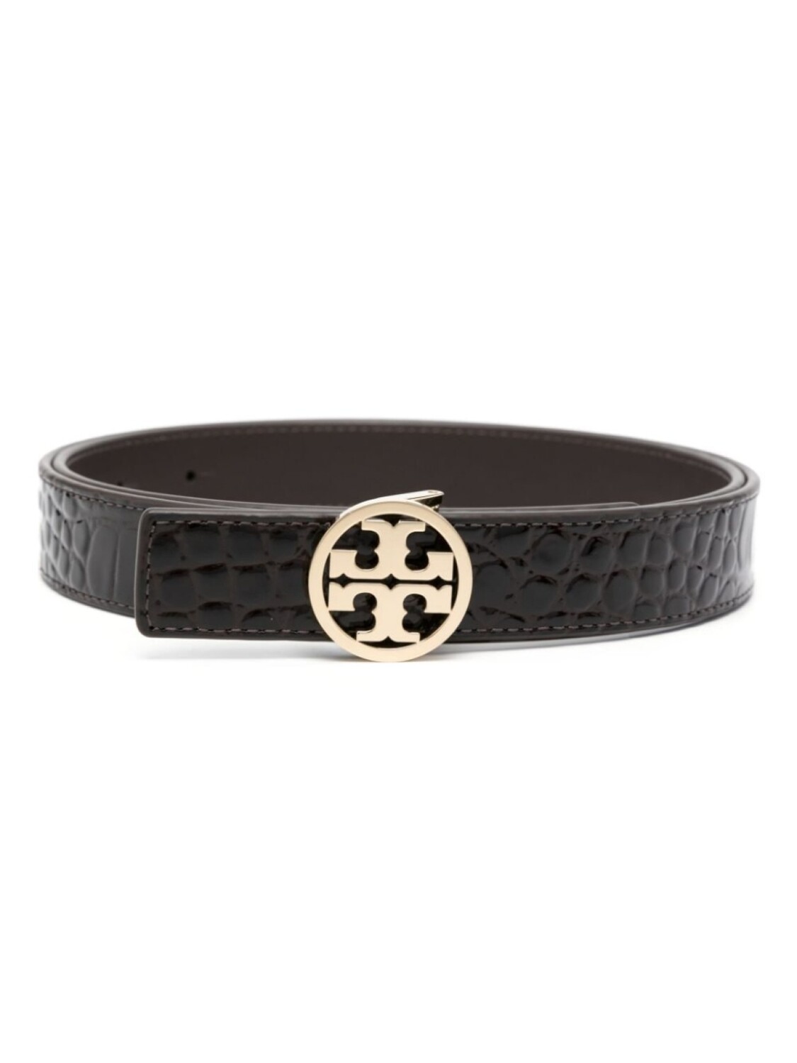 

Tory Burch ремень с логотипом, коричневый