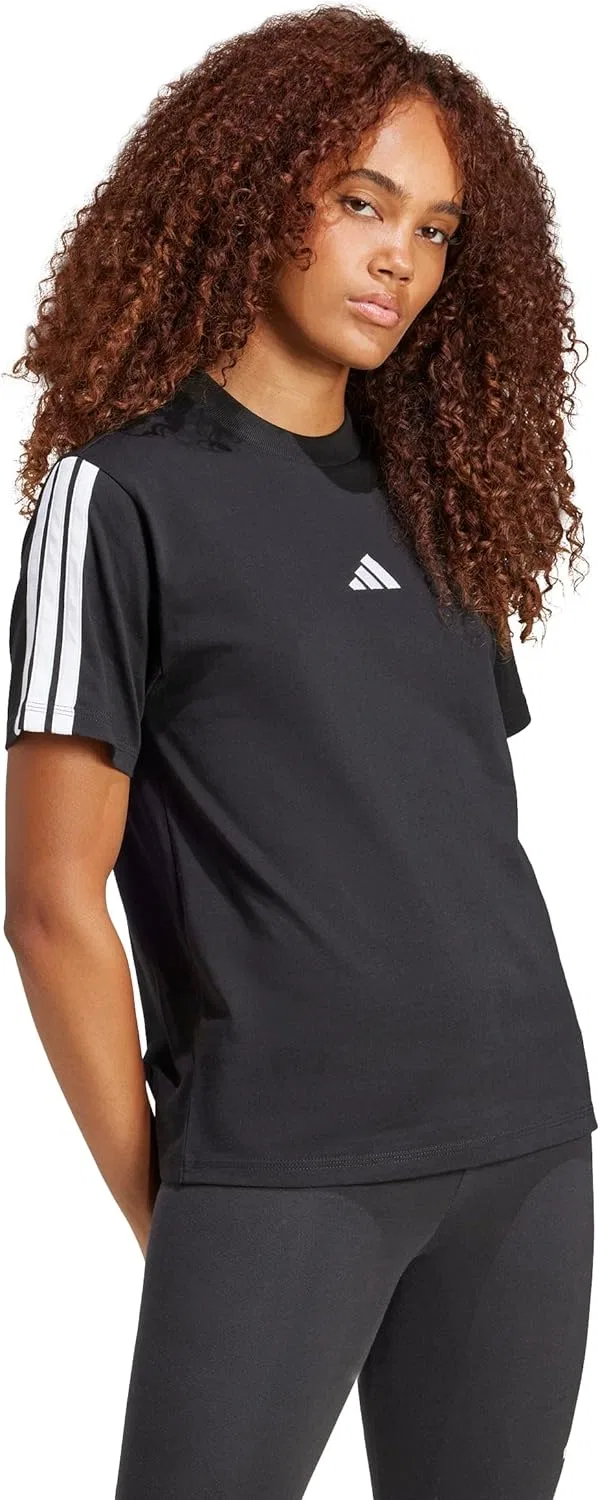 Футболка с 3 полосками adidas, Black/White — фото 4