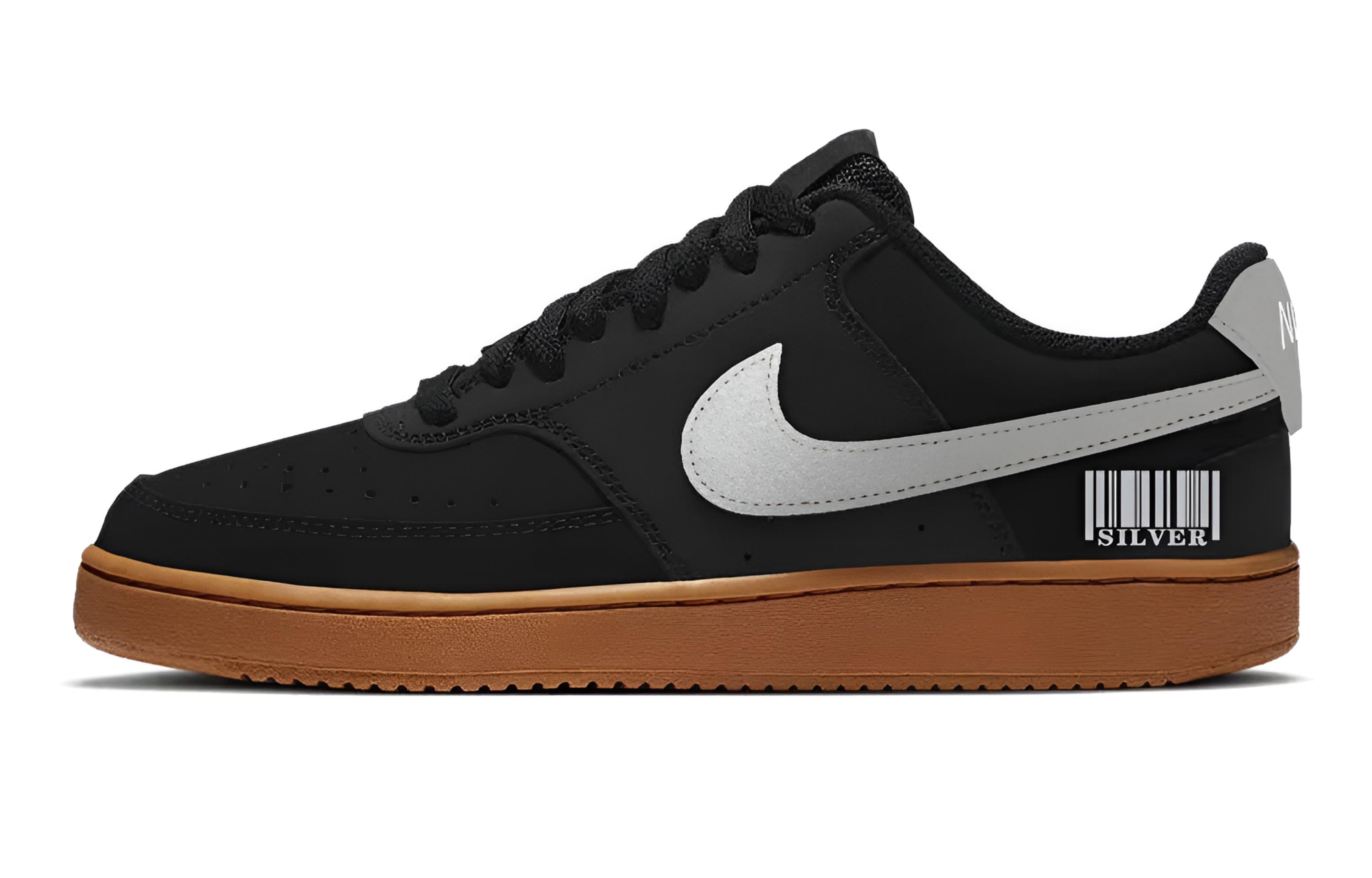 

Court Vision 1 Strip Graffiti Low top скейтборд обувь мужские Nike, черный
