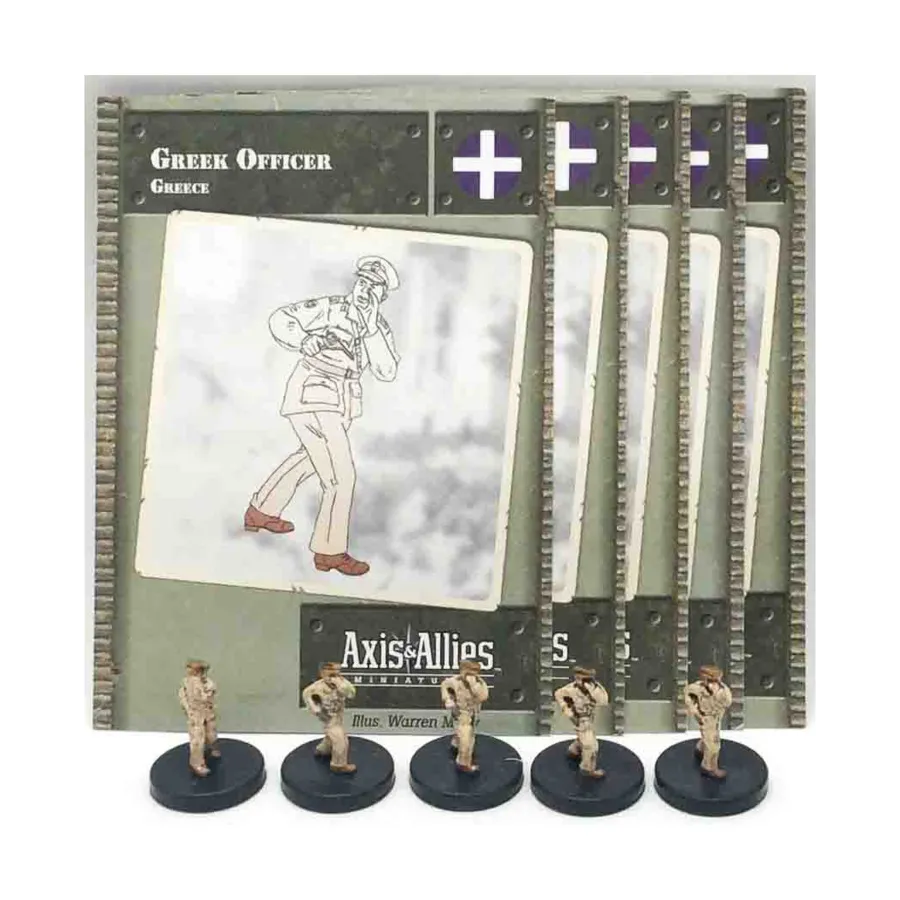 

Греческий офицер (U) x5, Axis & Allies - Collectible Miniatures Game - North Africa 1940-1943 Singles