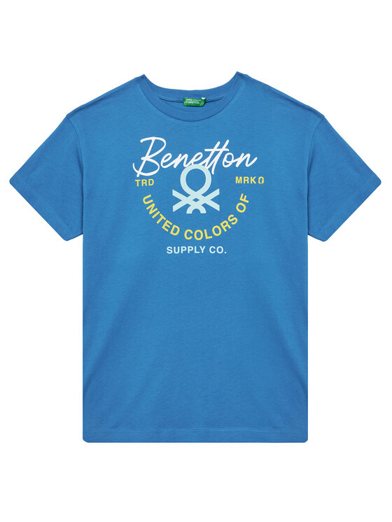 

Футболка обычного кроя 3I1XC10OO United Colors Of Benetton, синий