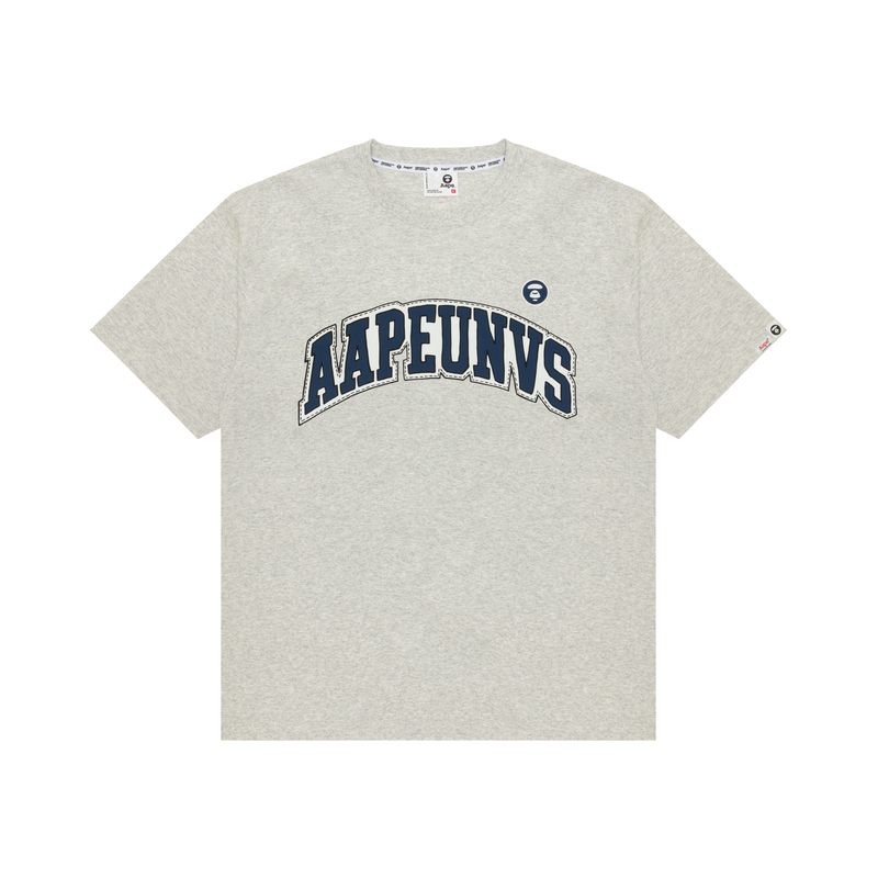 

Футболка A Bathing APE тематическая основная Aape, серо-белый