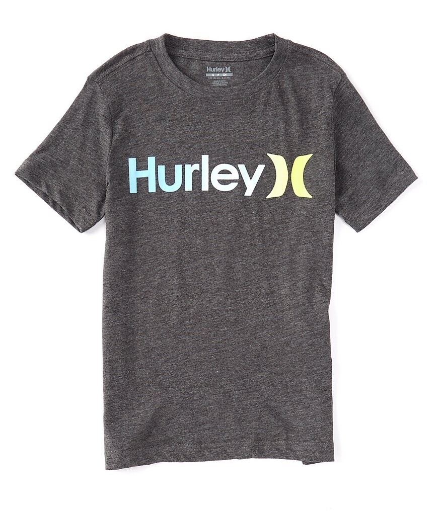 

Футболка с короткими рукавами Hurley Big Boys 8-20 One And Only, серый