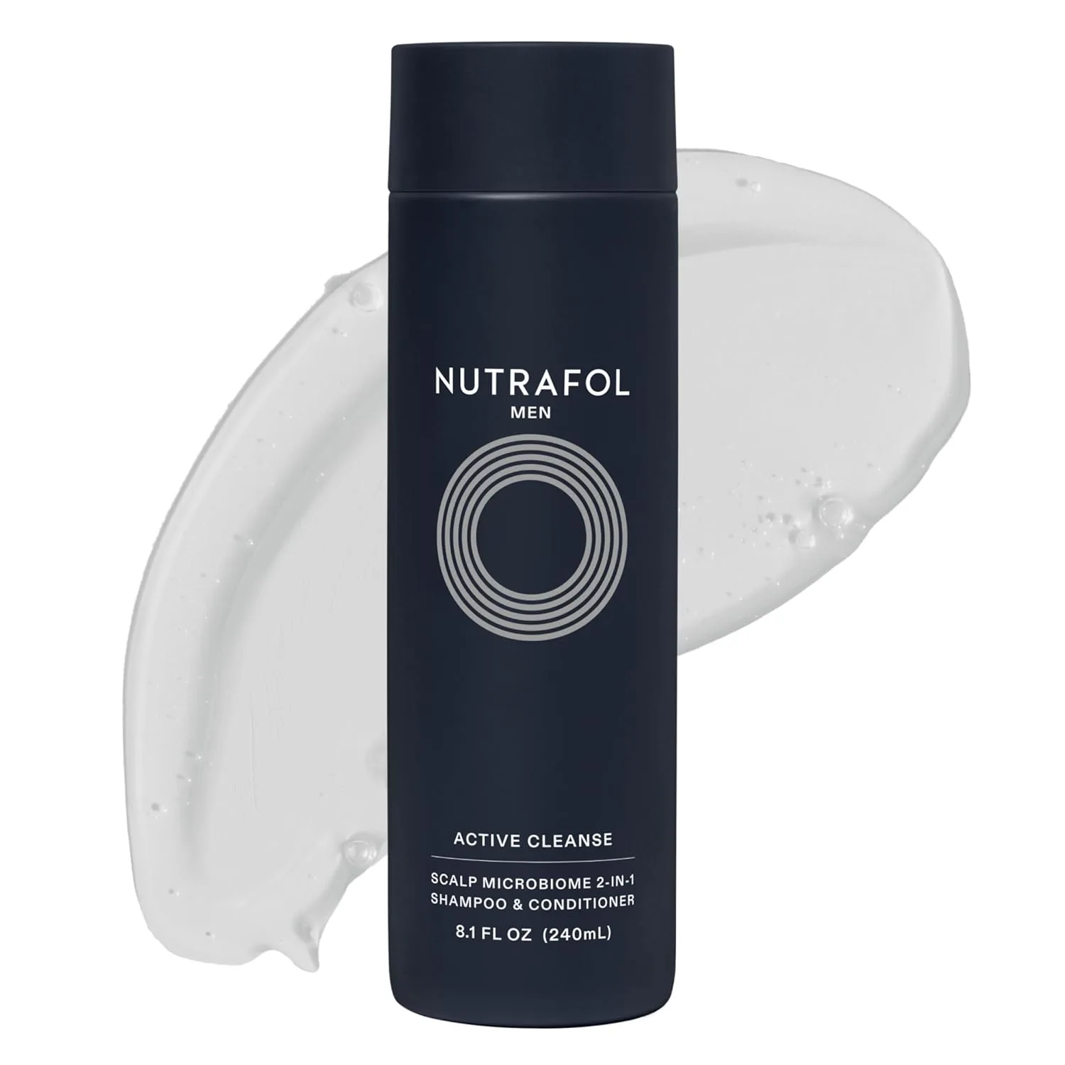 Nutrafol шампунь и кондиционер 2-в-1 для мужчин, очищает, увлажняет, раскрывает поры, улучшает объем и силу волос, разработан врачами для истонченных волос, безопасен для окрашенных, без сульфатов - 240 мл