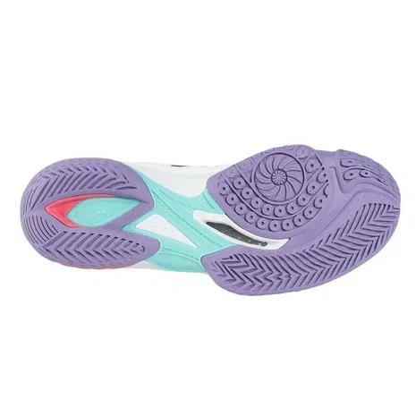 Кроссовки для бадминтона «Wave Claw EL2 FIT» от Mizuno, White X Purple — фото 3