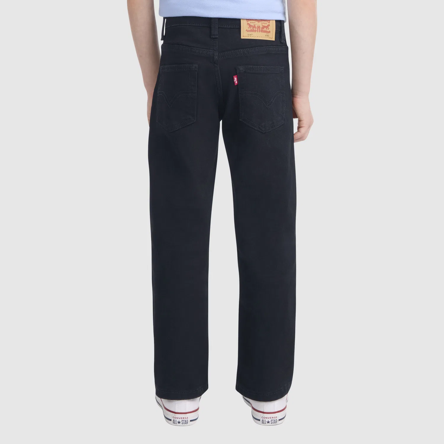 Прямые спортивные джинсы 514 для мальчиков 4-7 лет Levi's, Dark Wash — фото 4