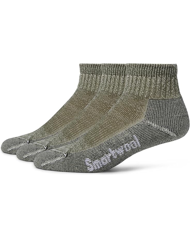 

Носки Smartwool Hike Classic Edition Light Cushion Ankle Socks 3 Pack, цвет Military Olive