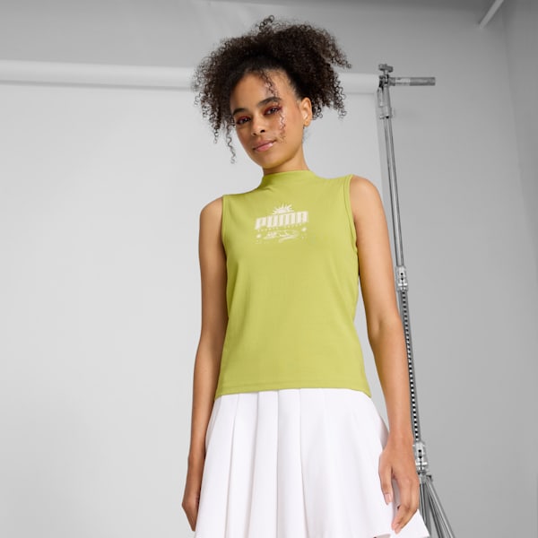 

Женская облегающая майка Palm Resort Puma, зеленый