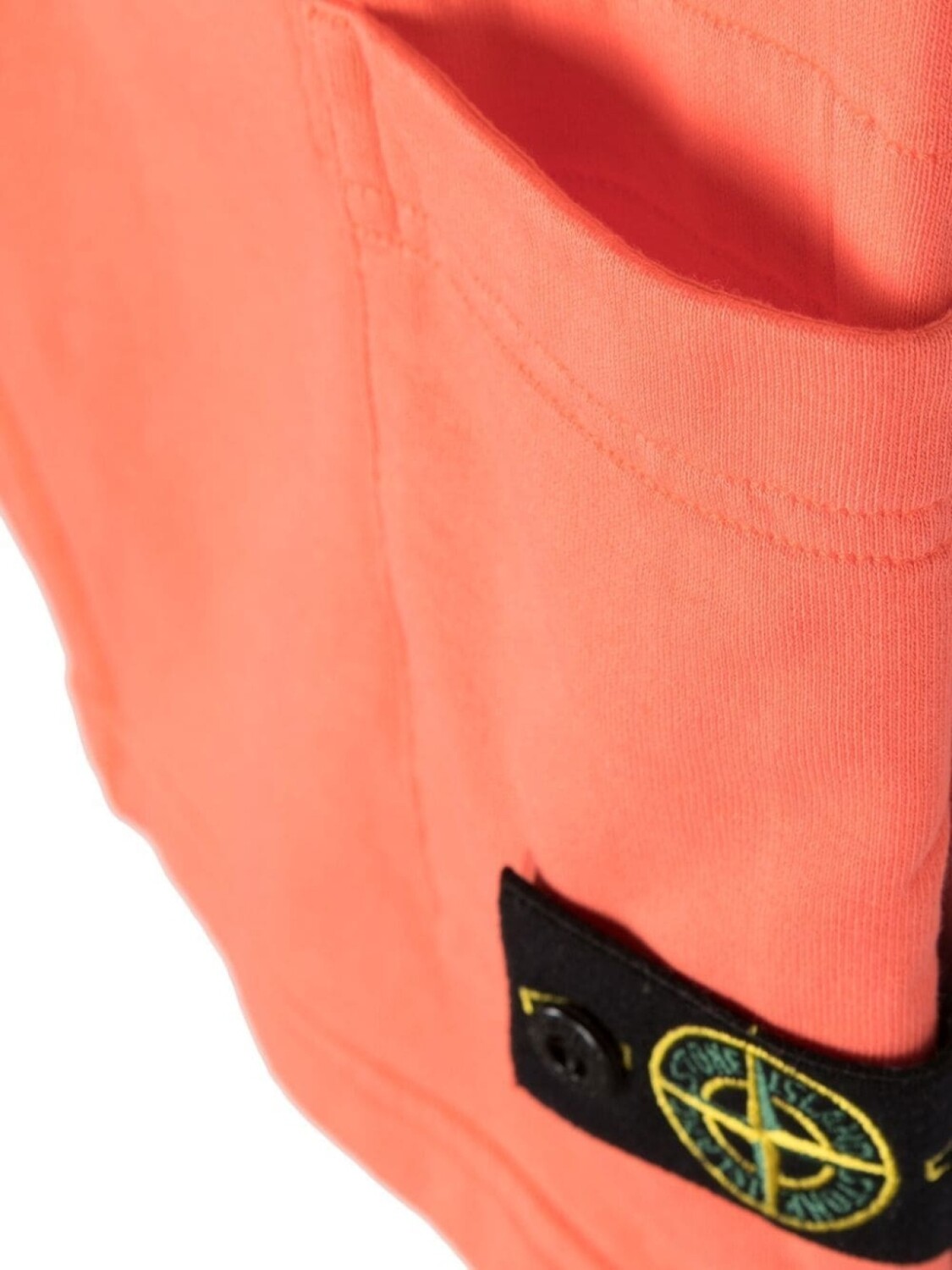 Stone Island Junior спортивные шорты с нашивкой-логотипом, оранжевый — фото 3