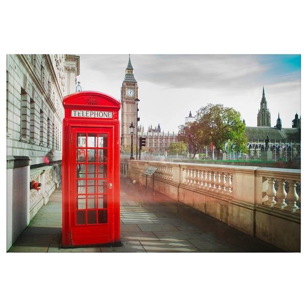 

Картина на холсте A.S. Création London Phone Booth цвет rot/beige