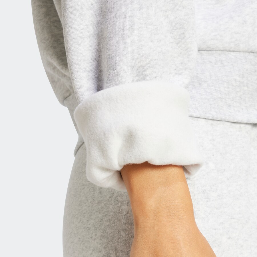 Свитер с капюшоном на молнии ADIDAS SPORTSWEAR Athletic Sweatshirt, пятнистый серый — фото 4