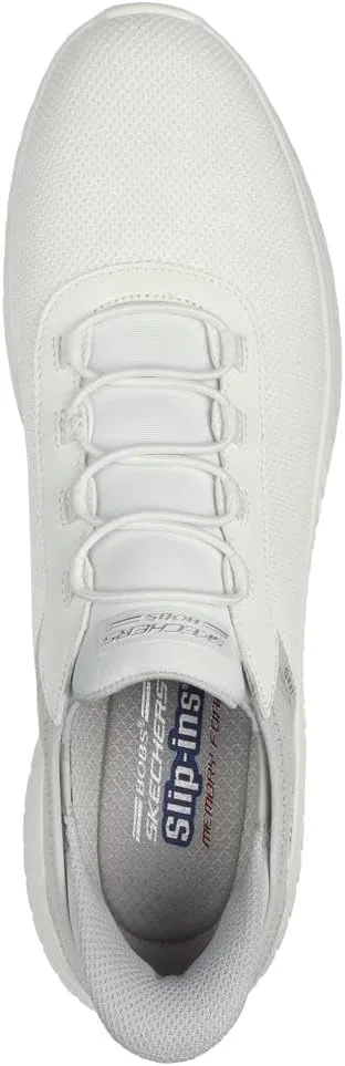 Мужские кроссовки Skechers Squad Chaos - Прочные слипоны для легкой ходьбы без использования рук, белый — фото 2