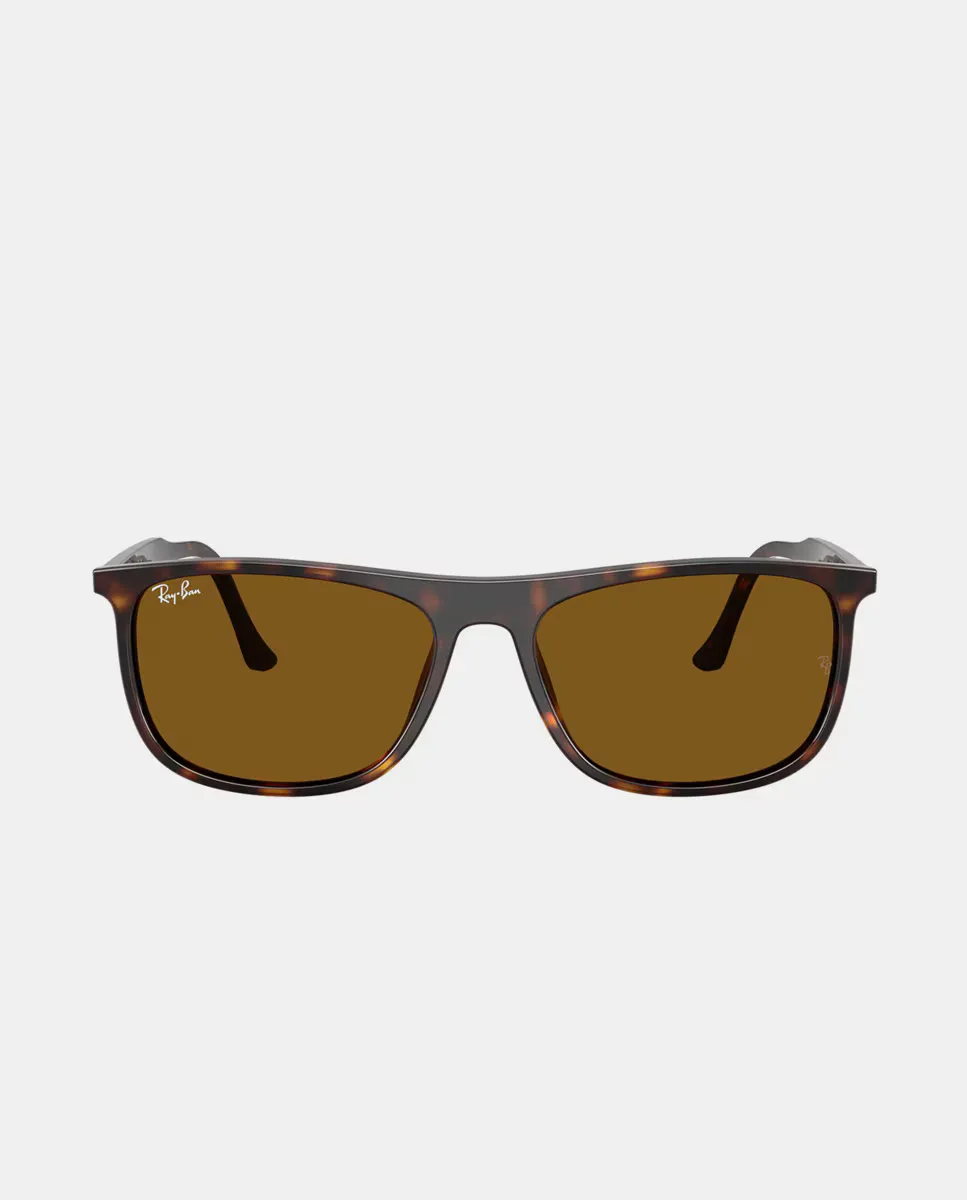 

Солнцезащитные очки унисекс прямоугольной формы из ацетата Ray-Ban, коричневый