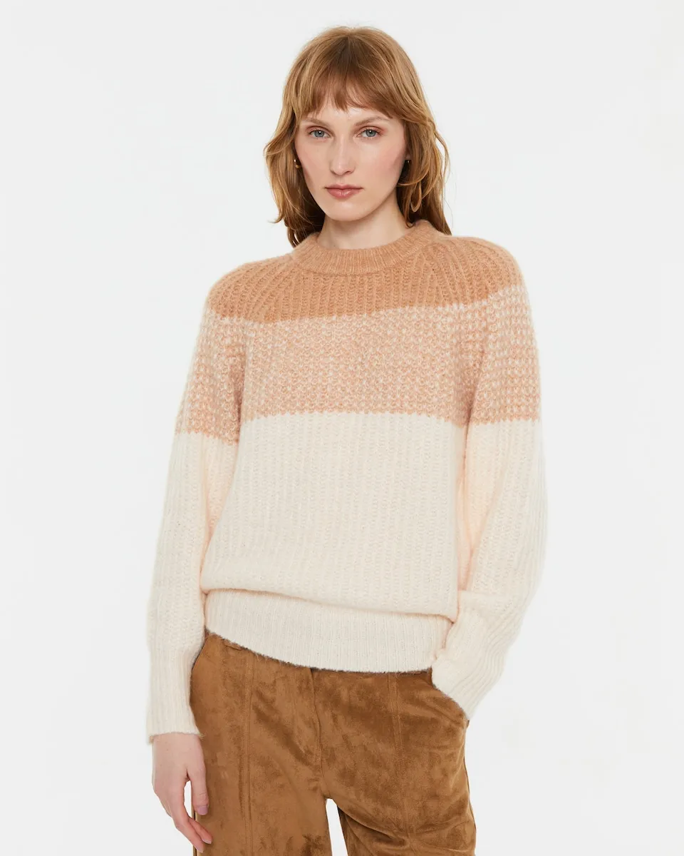 

Женский двухцветный джемпер с круглым вырезом Andam