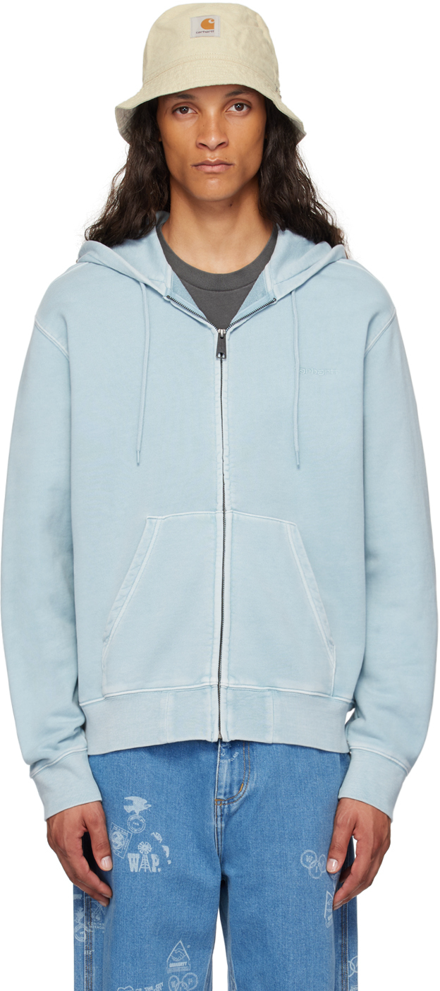 

Синяя толстовка с капюшоном Duster Script Carhartt Work In Progress