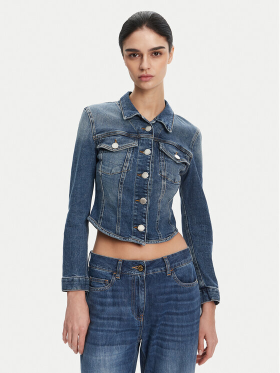 

Джинсовая куртка обычного кроя 104972 A2I5 Pinko, синий