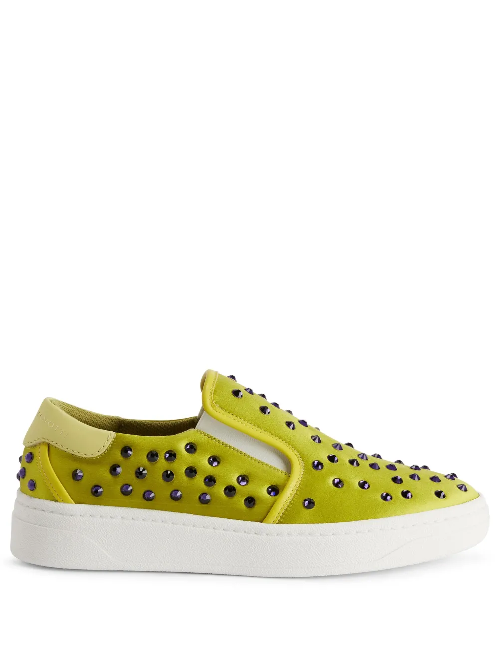 Слипоны GZ94 с заклепками Giuseppe Zanotti, зеленый
