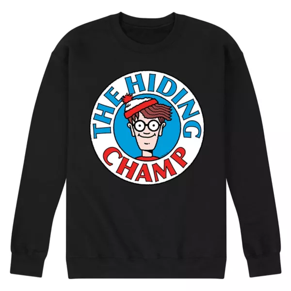 

Мужская флисовая толстовка Where's Waldo "Мастер пряток" Licensed Character, черный
