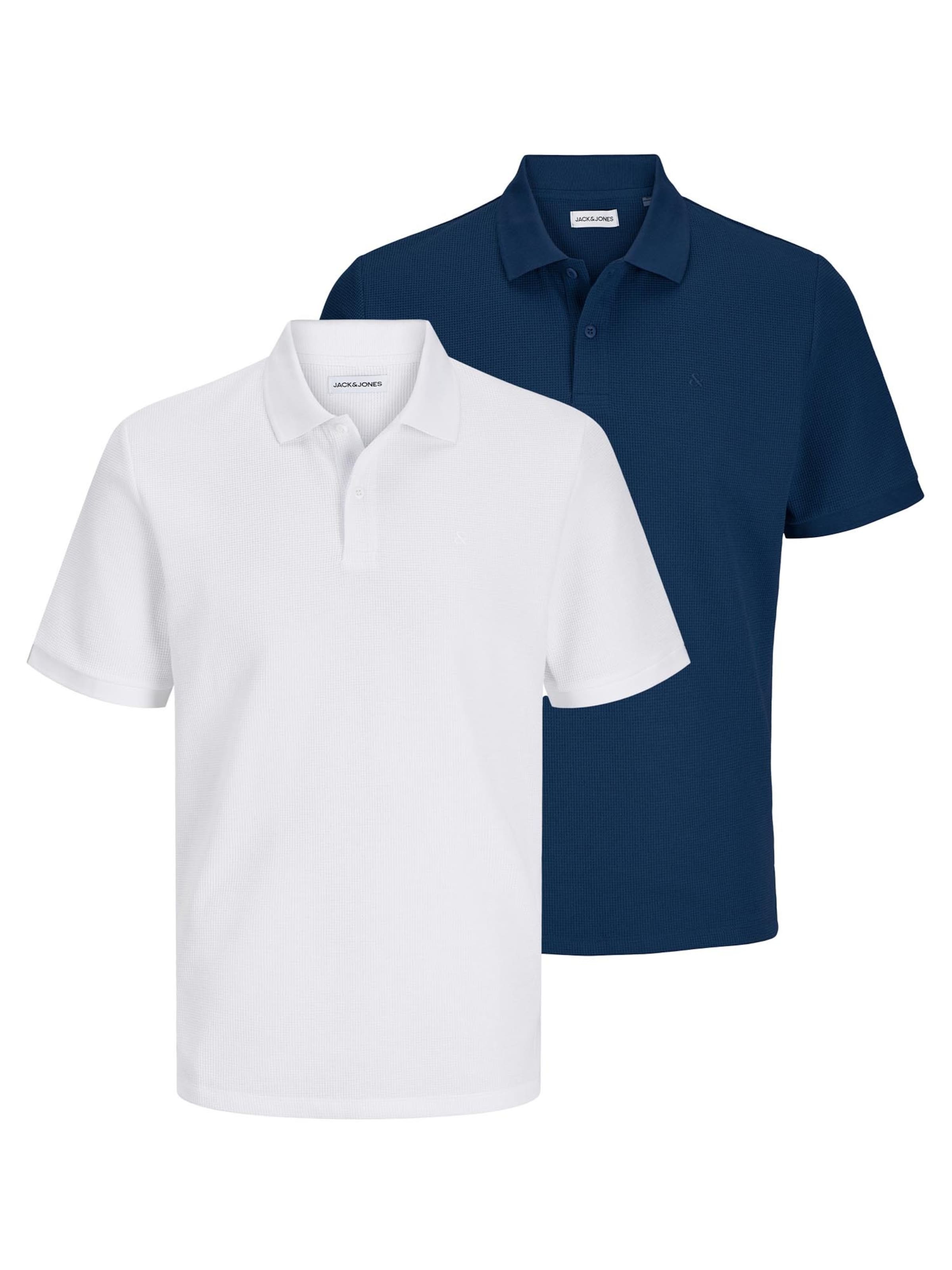 

JACK & JONES Футболка 'Austin' в крапчатом синем цвете