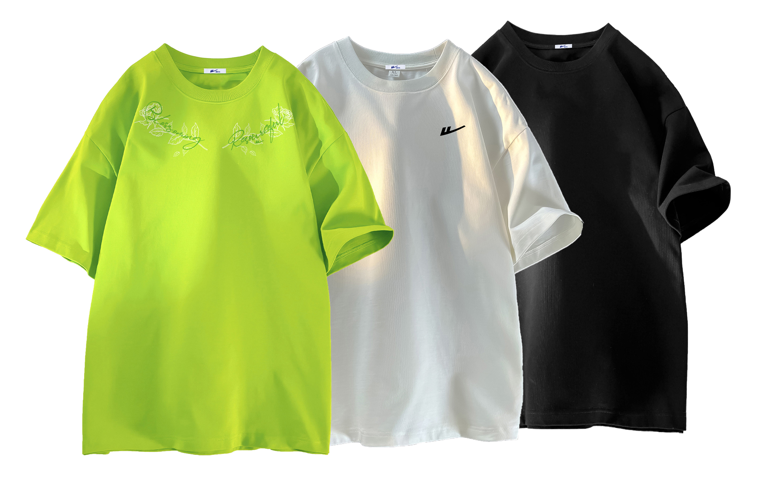 

Футболка Unisex Huichao Riding The Wind Collection WARRIOR, [multiple styles/3 pack]зеленый+белый+pure черный