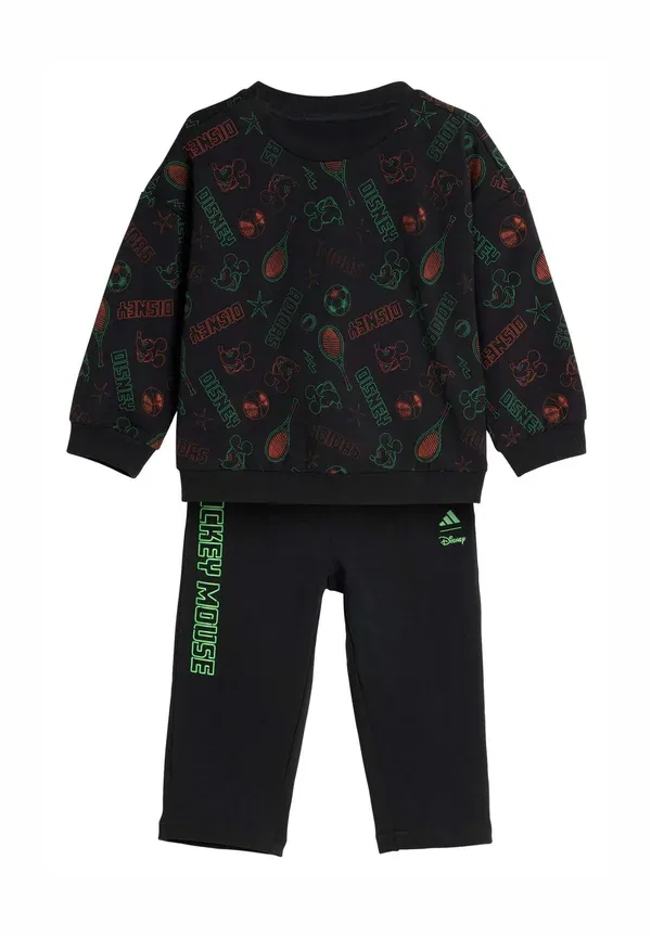 Толстовка Disney Mickey Mouse Set Adidas Sportswear, черный, импакт-оранжевый, лайм-берст