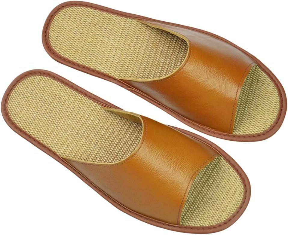 

Кожаные тапочки Hwayslon для мужчин и женщин, комнатная обувь из натуральной коровьей кожи, роскошные однотонные унисекс, New-coffee