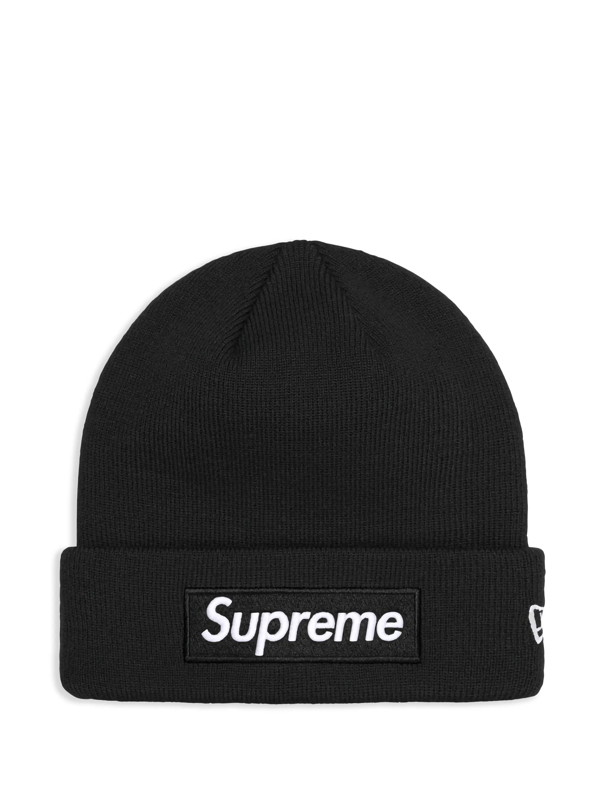 

Шапка бини с логотипом из коллаборации с New Era Supreme, черный