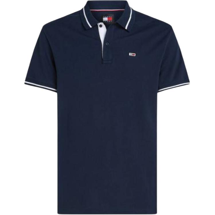 

Tommy Hilfiger Мужская поло морского синего цвета, Синий, Tommy Hilfiger Мужская поло морского синего цвета