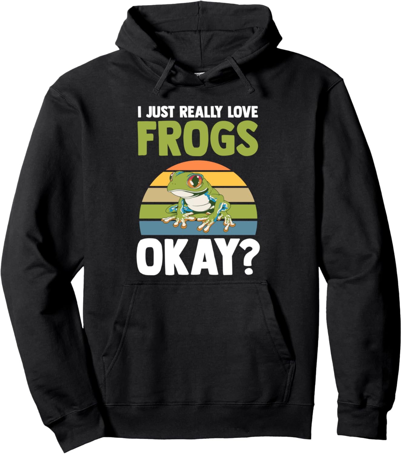 

Я очень люблю лягушек, ладно, толстовка с лягушкой, черная Frog Merch & Frog Lover Gift