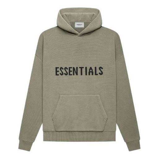 

Толстовка fw21 knit hoodie 'pistachio' Fear Of God Essentials, зеленый