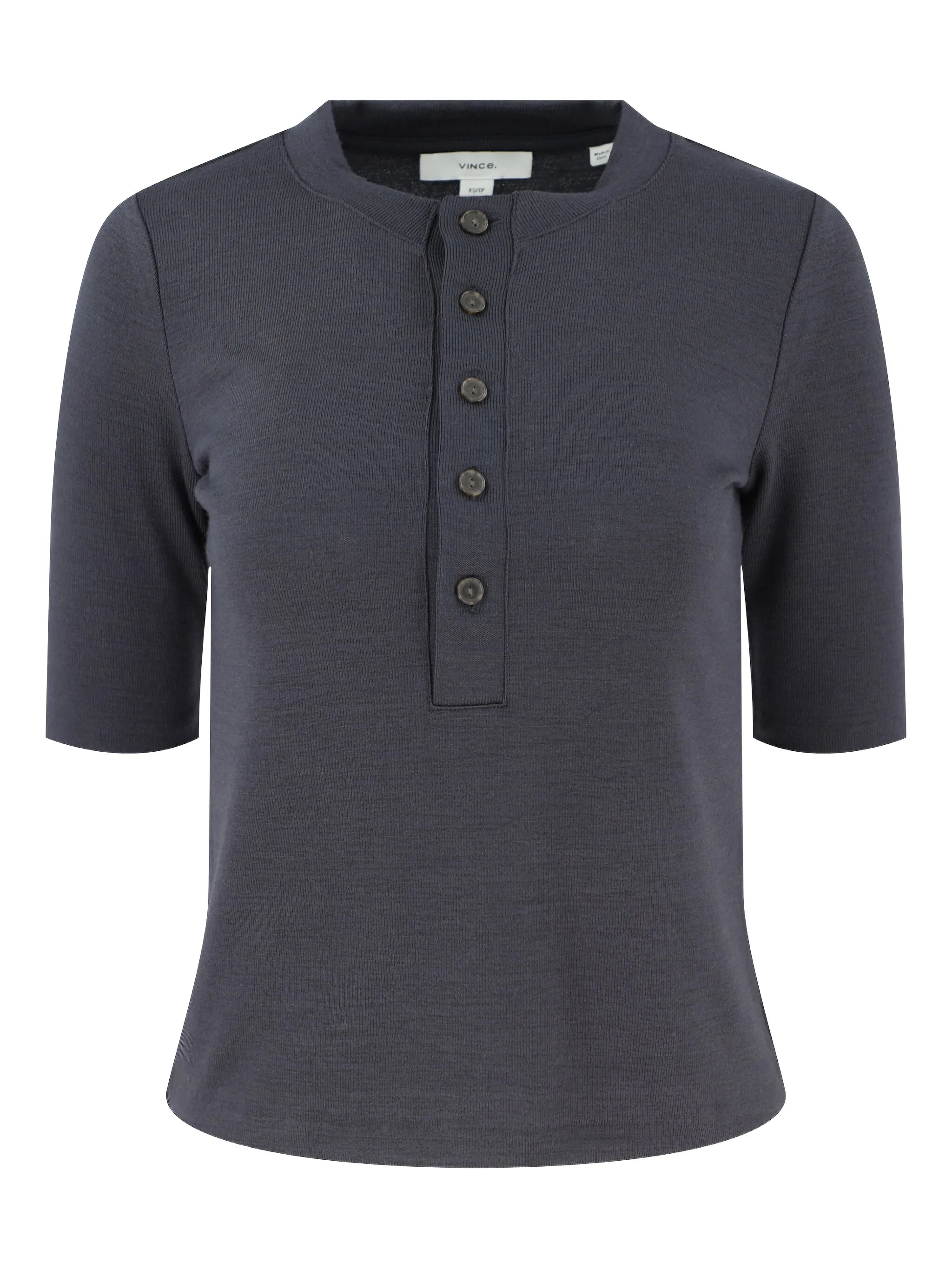 

Футболка в рубчик Vince, серый