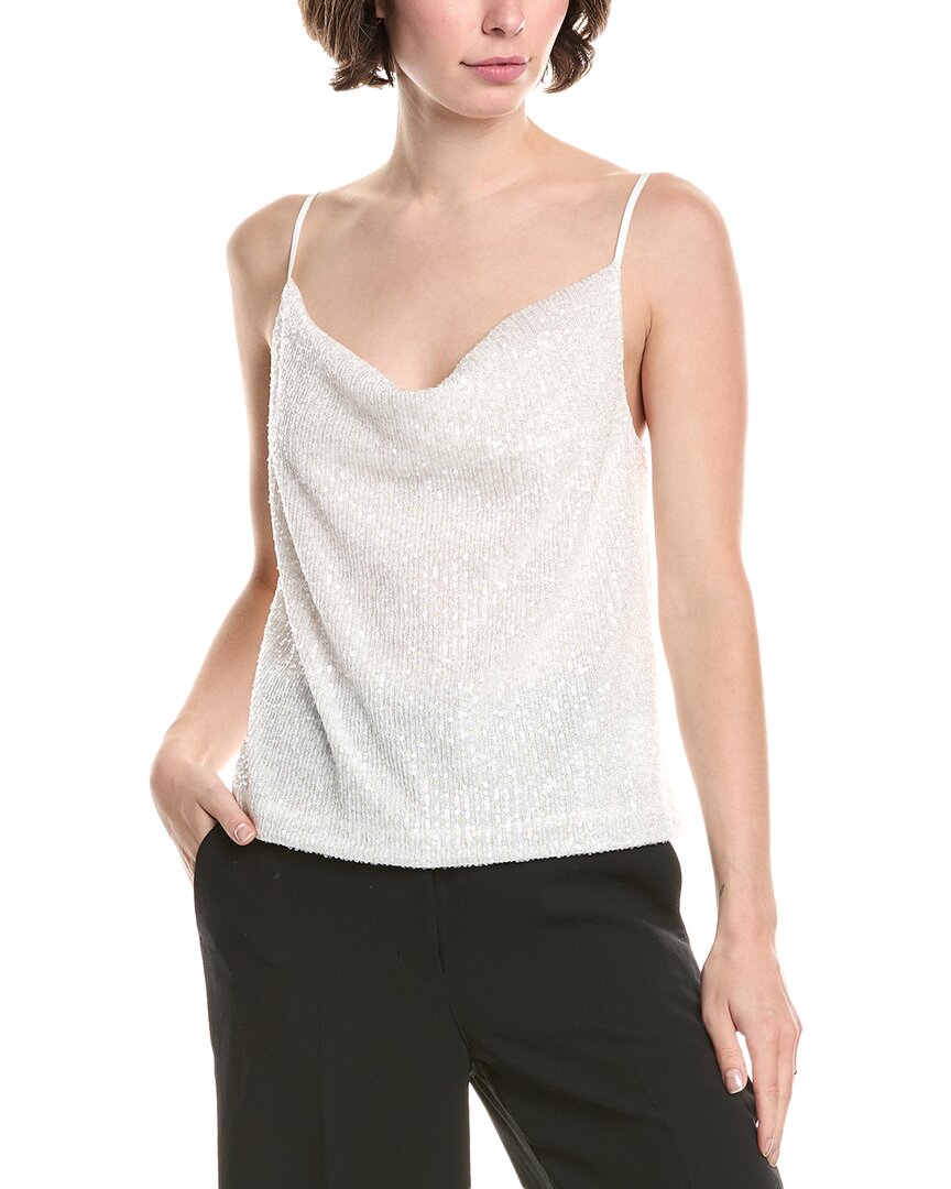 

Бесконечная роза топ с пайетками Endless rose, белый