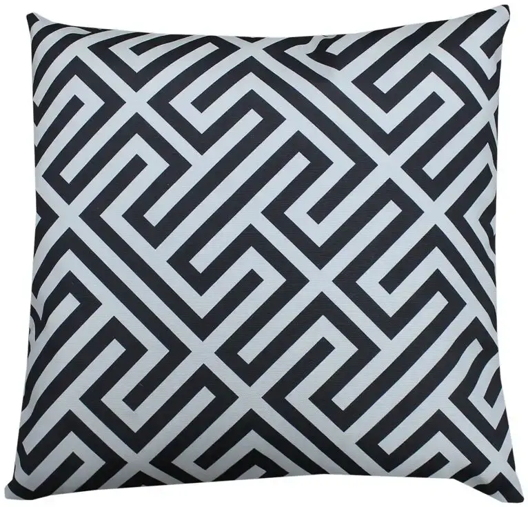 

HOSSNER - HOMECOLLECTION Чехол на подушку "Осака", (1 шт.) 50х50 см, белый/антрацит