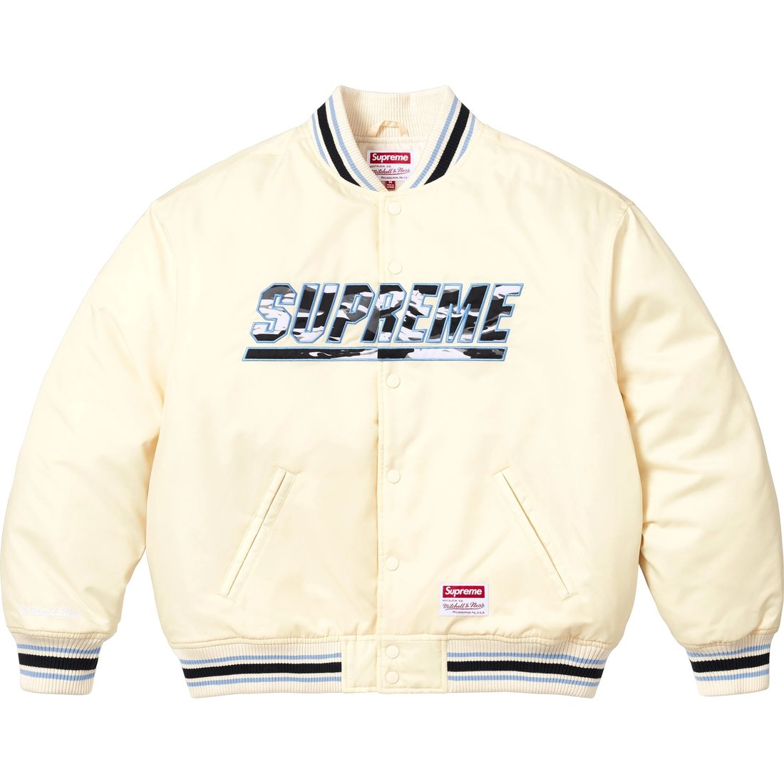 

Supreme Куртка васи с камуфляжным логотипом, White