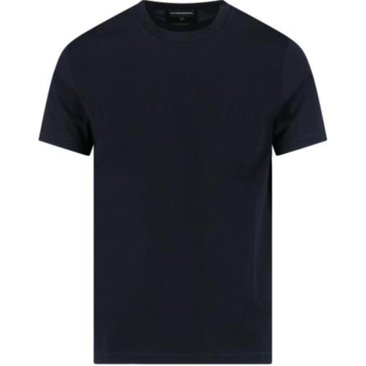 Джемпер с логотипом в технике жаккард EMPORIO ARMANI, черный — фото 2