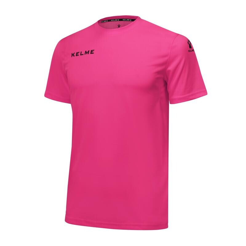 

Футболка Kelme с короткими рукавами, унисекс, детская футболка для кампуса цвета фуксии