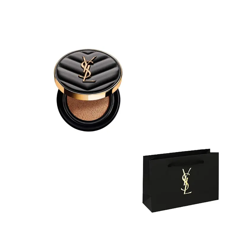 

Черный кожаный тональный крем-подушечка для сияния Air Cushions для маскировки с солнцезащитой SAINT LAURENT, SPF23/PA++15