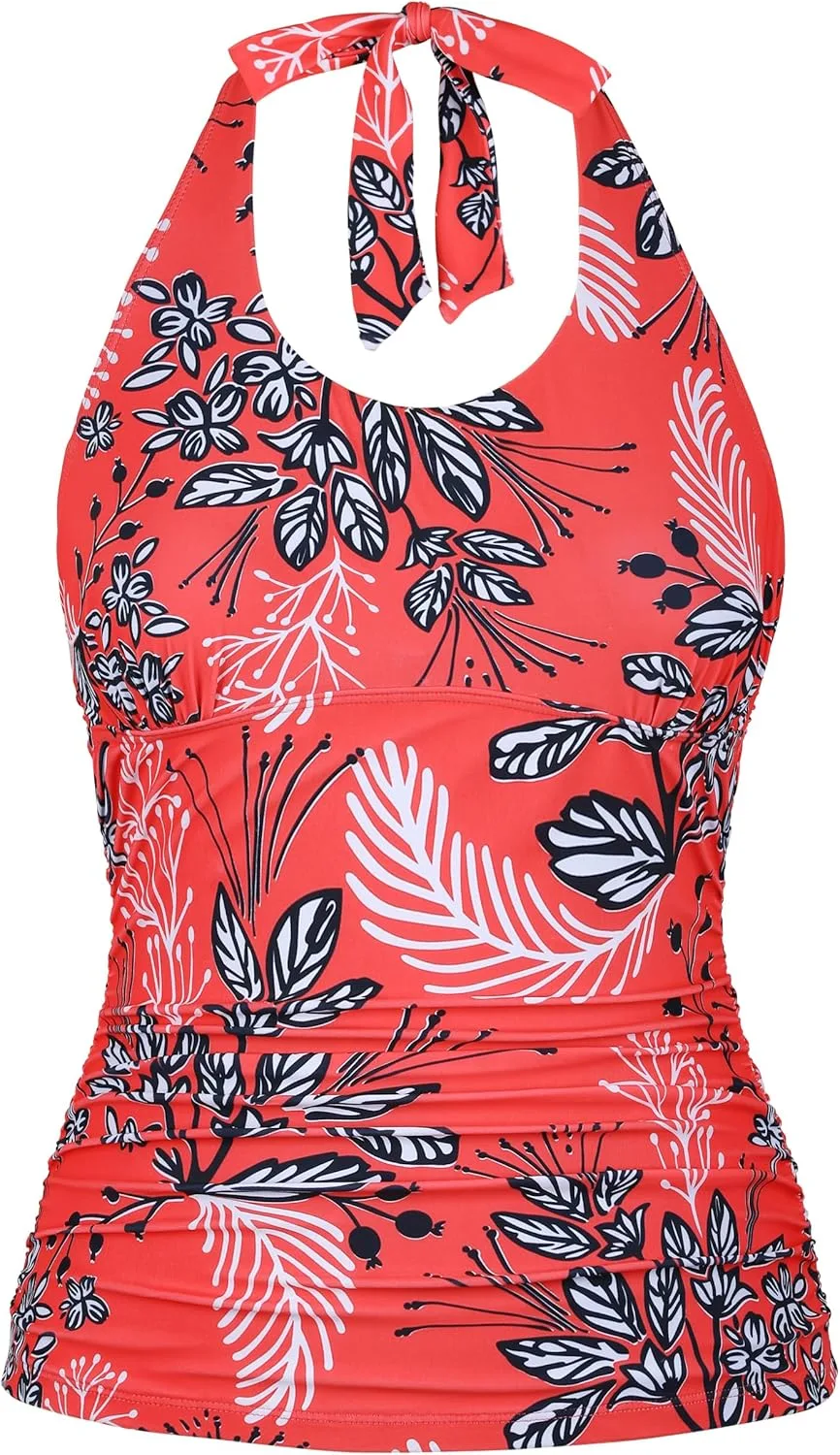 

Топ-танкини Firpearl с косточками для женщин, с эффектом контроля живота